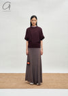 SWAYING 25 Spring/Summer Slim Fit Long Swing Skirt SW-SW25SS3B04C3-ZI Purple (SW25SS3B04C1)